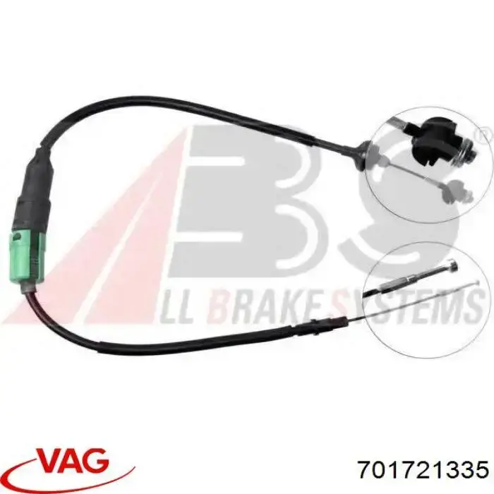 Трос зчеплення VAG 701721335 ціна, від 16.97 USD