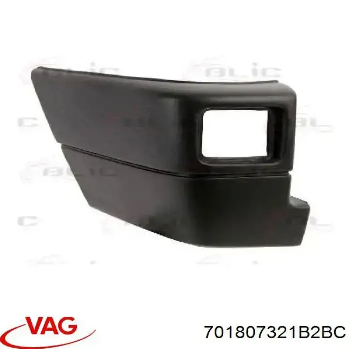 Купити 701807321B2BC VAG Бампер задній, ліва частина