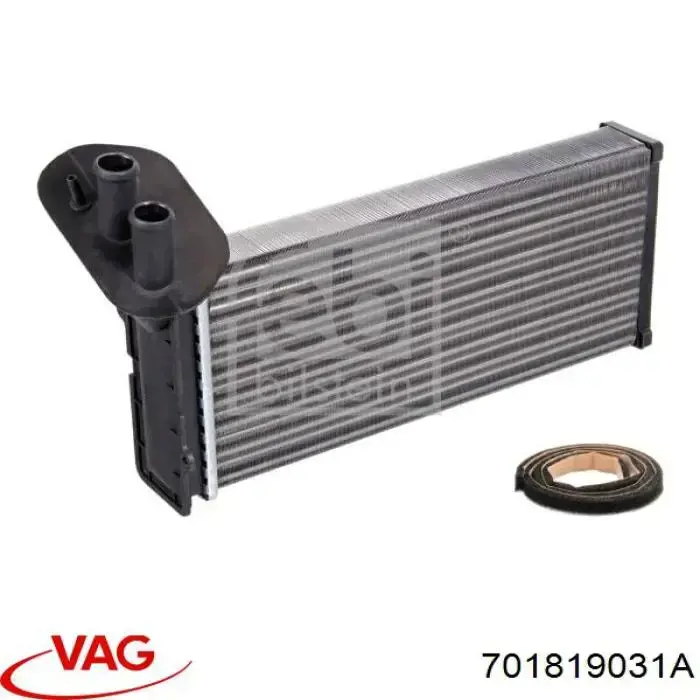 Радіатор обігрівача VAG 701819031A