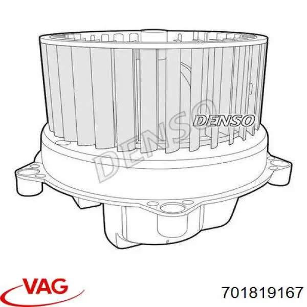 701819167 VAG двигун вентилятора пічки (опалювача салону, задній)