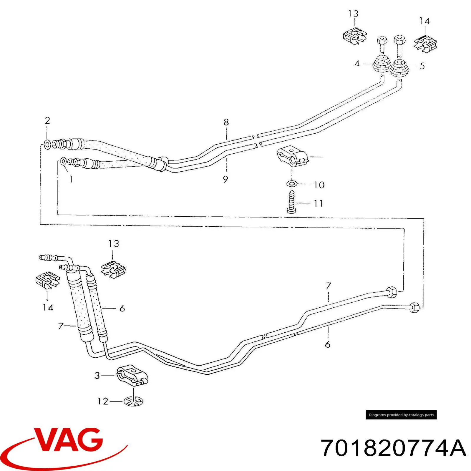  VAG 701820774A ціна, від 4.25 USD
