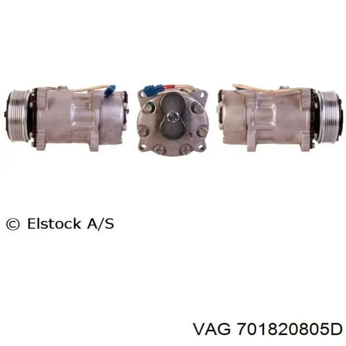 Компресор системи кондиціювання VAG 701820805D ціна, від 226.80 USD