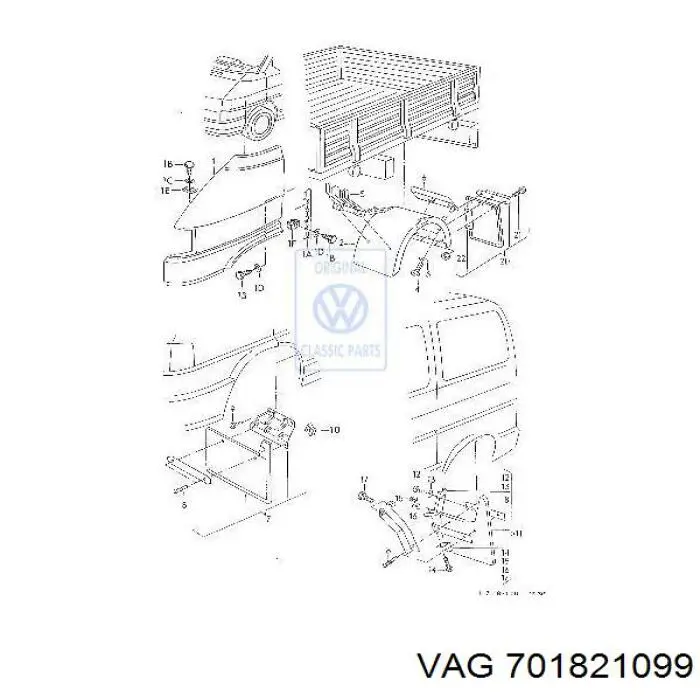  VAG 701821099 ціна, від 6.33 USD
