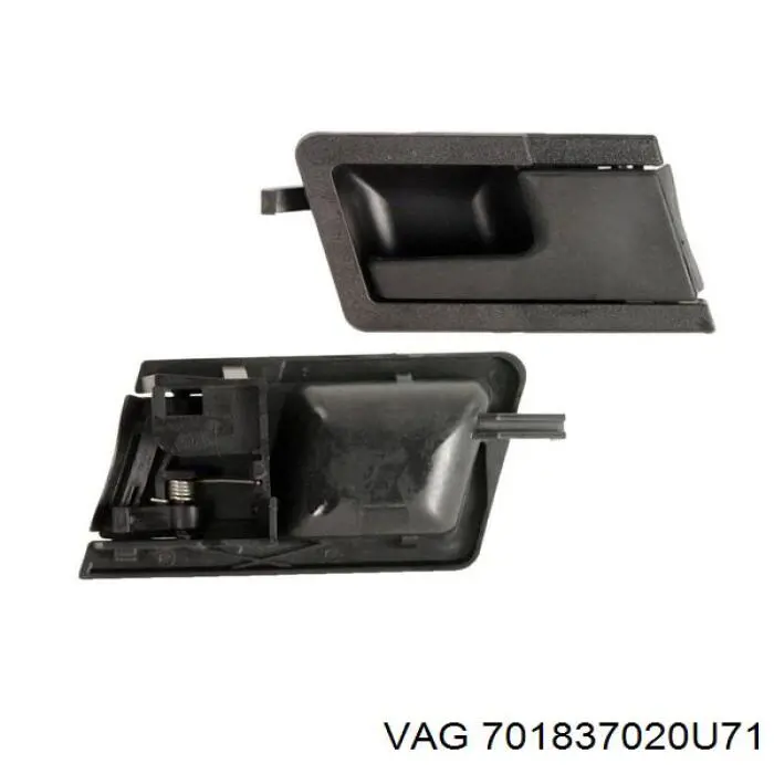 Ручка передньої двері внутрішня ліва VAG 701837020U71 ціна, від 2.76 USD