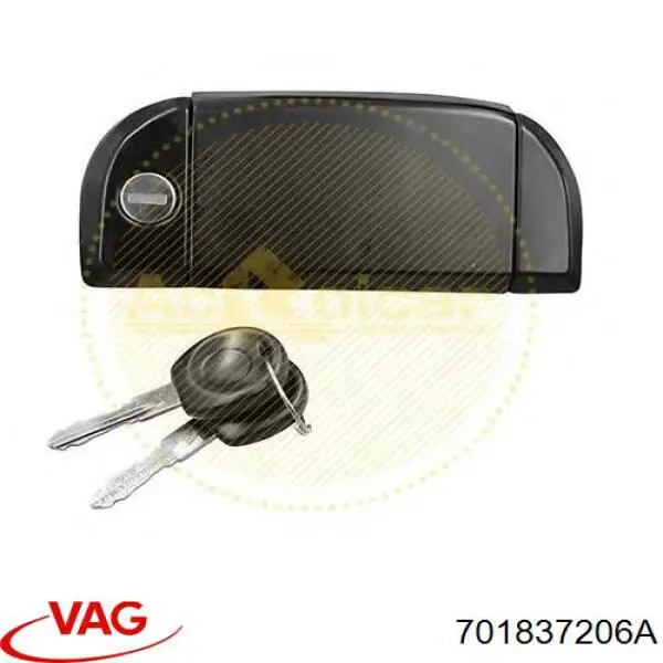 701837206A VAG Ручка передніх дверей зовнішня, права