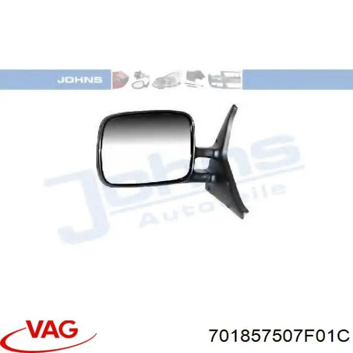 Ліве бічне дзеркало VAG 701857507F01C ціна, від 31.56 USD