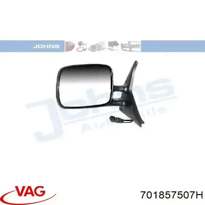 Ліве бічне дзеркало VAG 701857507H ціна, від 53.40 USD