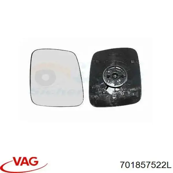 Дзеркальний елемент дзеркала заднього виду, правого VAG 701857522L