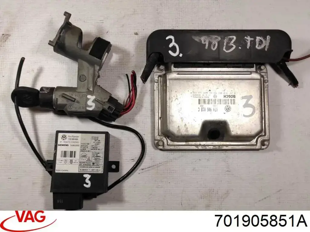 Замок запалювання VAG 701905851A