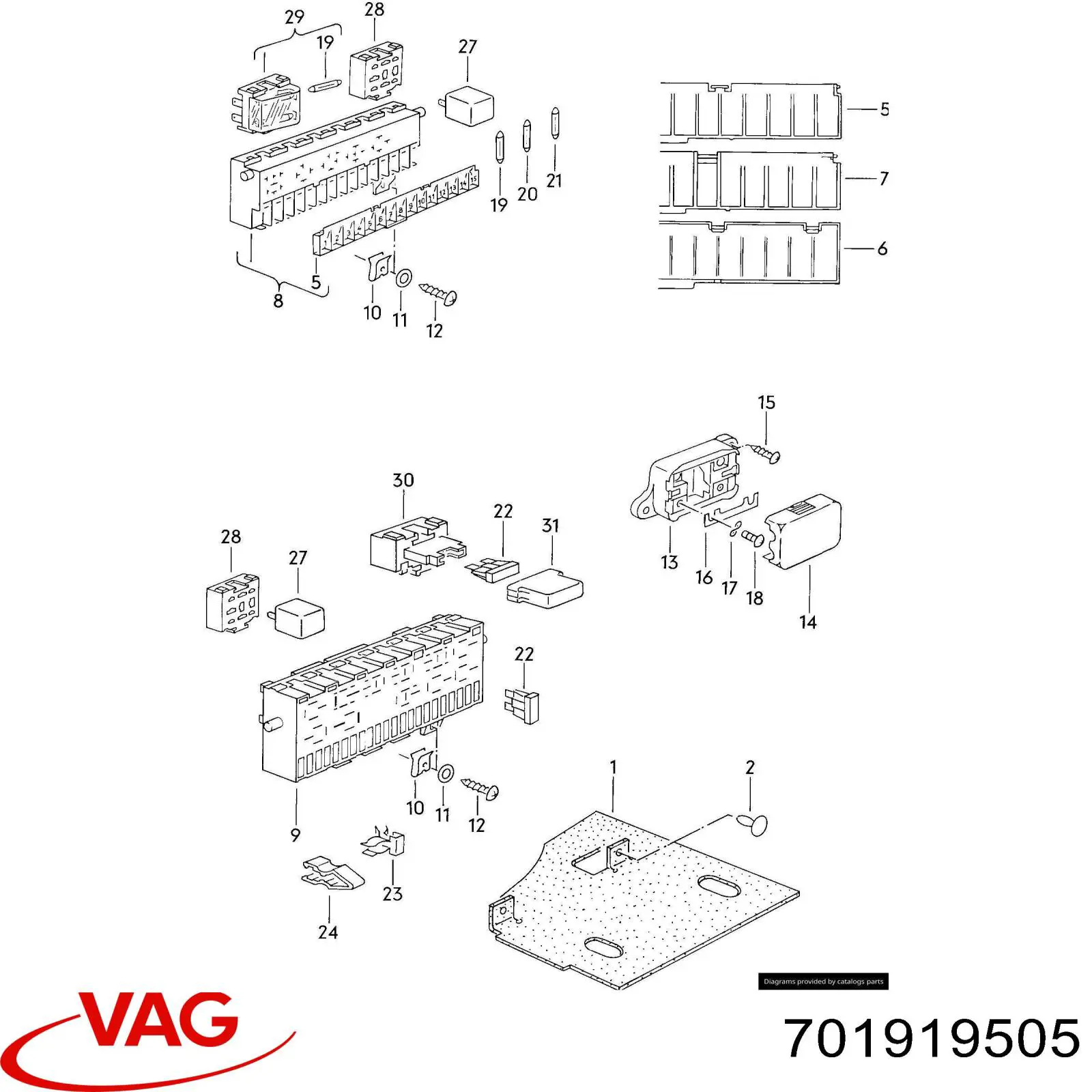 Купити 701919505 VAG 