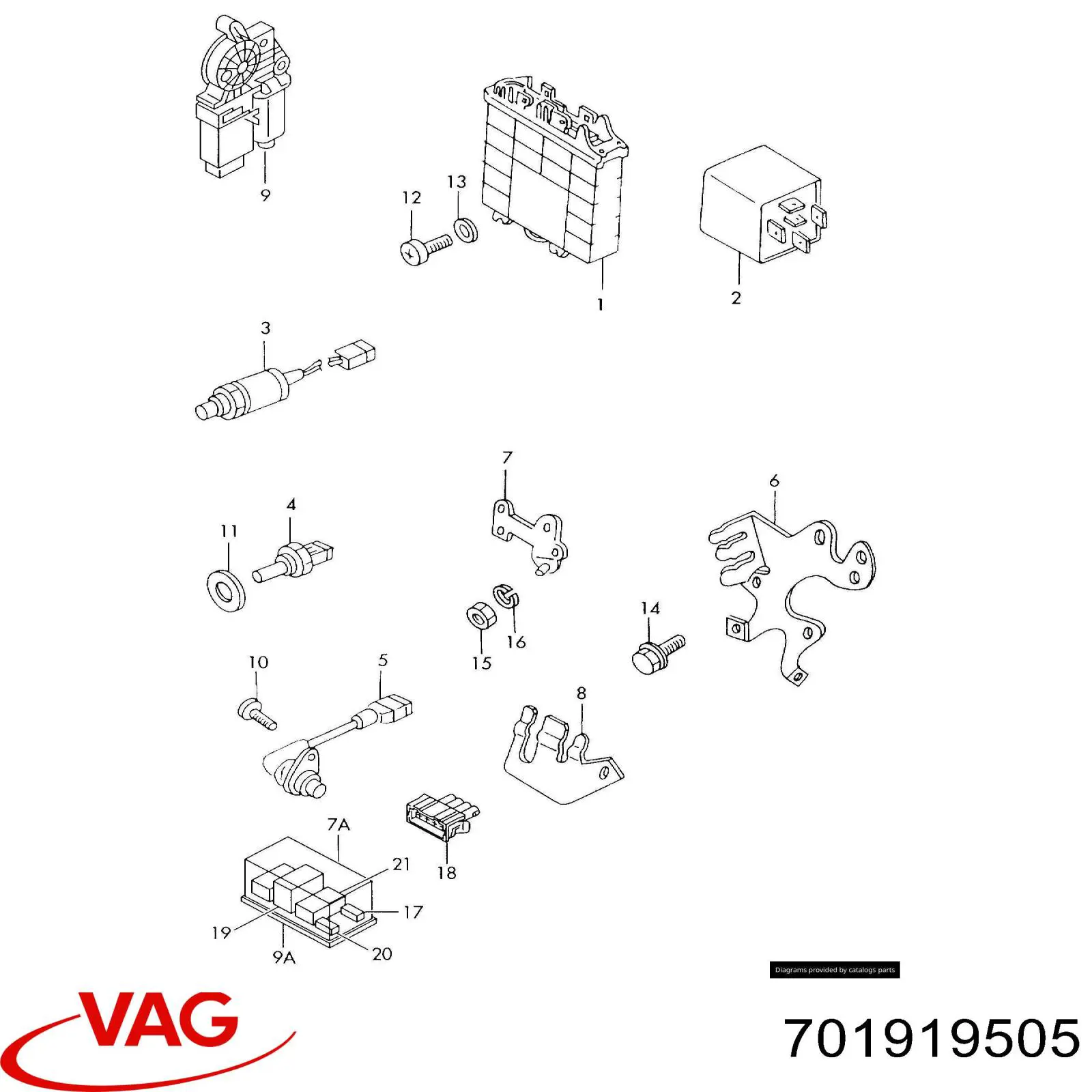  VAG 701919505 ціна, від 7.05 USD