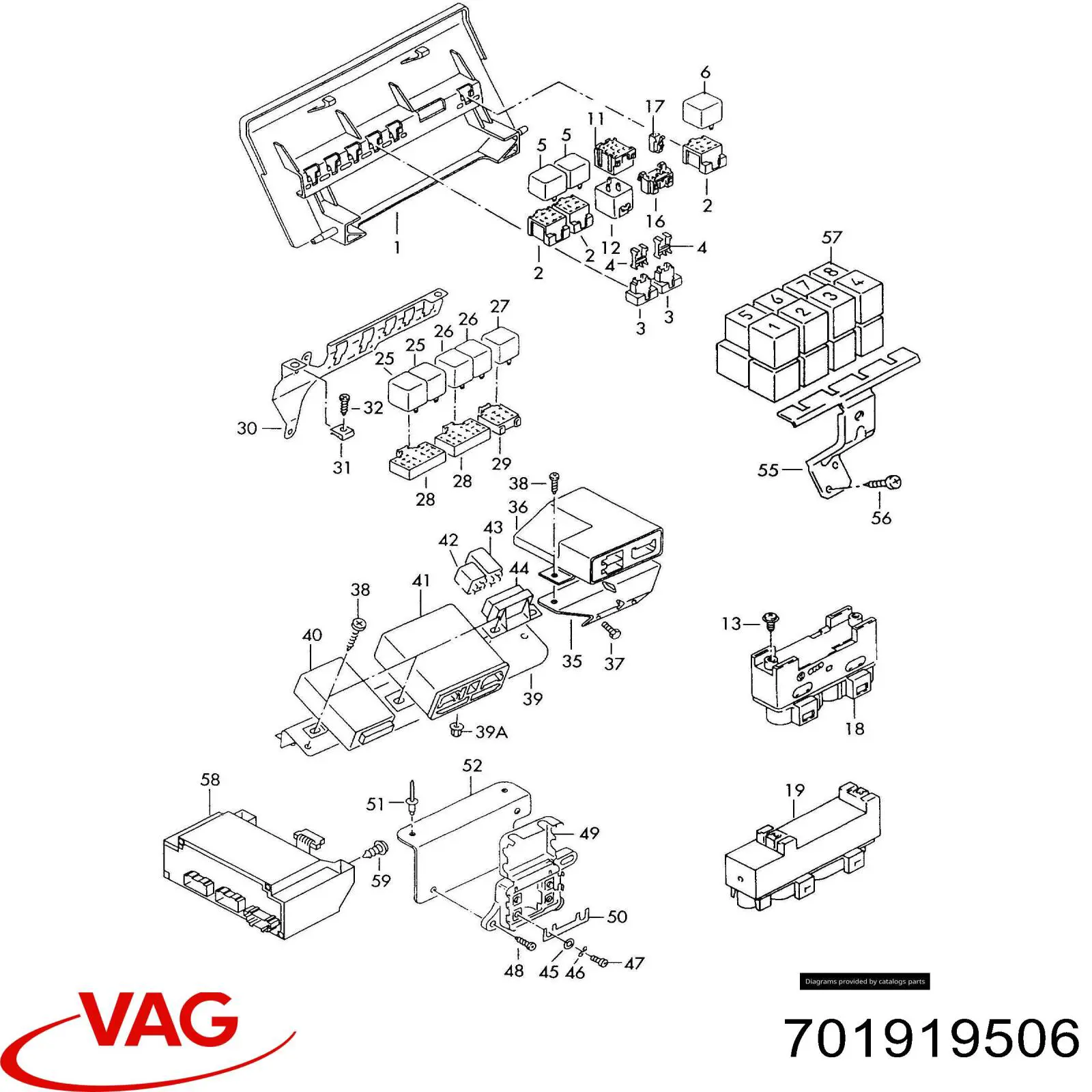 Регулятор оборотів вентилятора 701919506 VAG