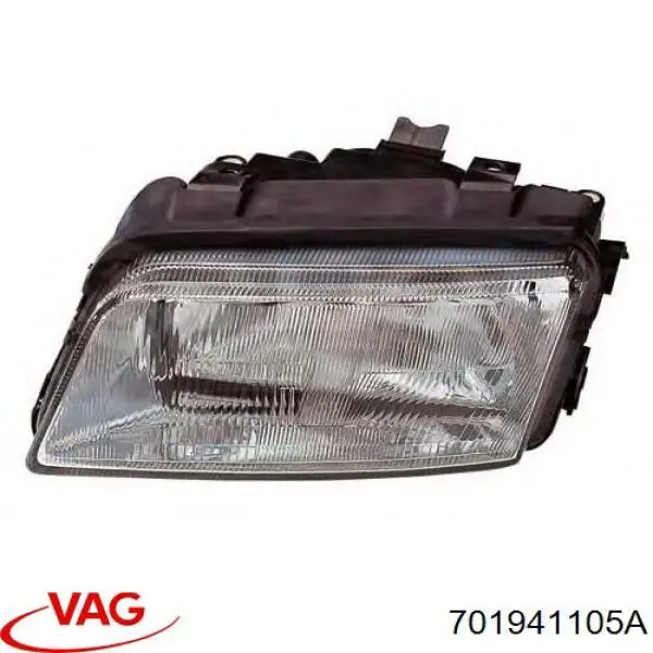 Скло фари лівої 701941105A VAG
