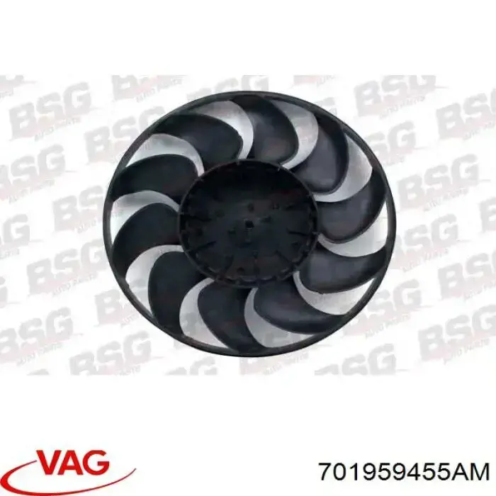Вентилятор/крильчатка радіатора охолодження 701959455AM VAG