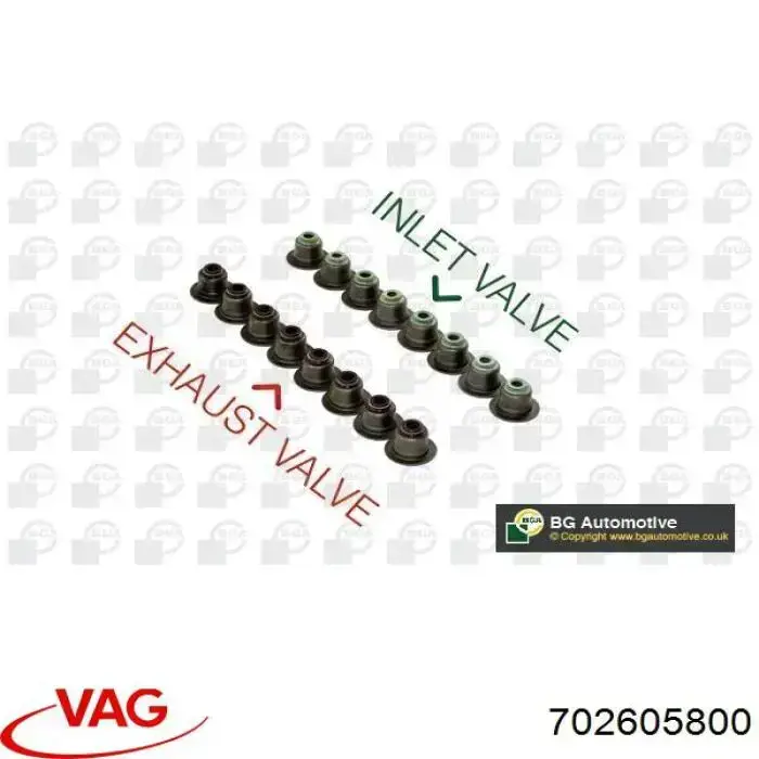 702605800 VAG сальник клапана (маслознімний, впуск/випуск)