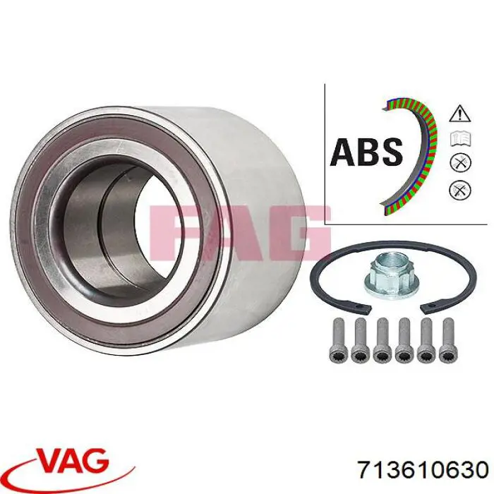 Купити 713610630 VAG Підшипник маточини передньої/задньої