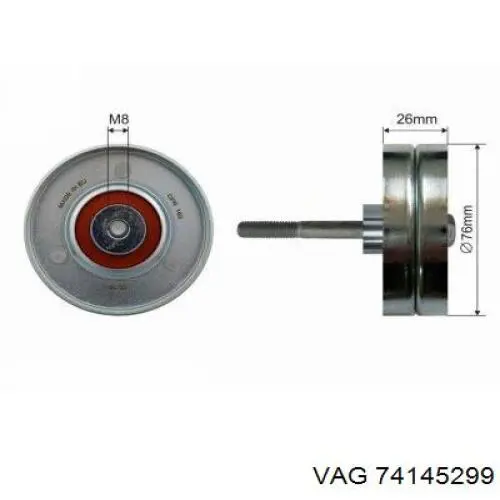 Купити 74145299 VAG Натяжний ролик