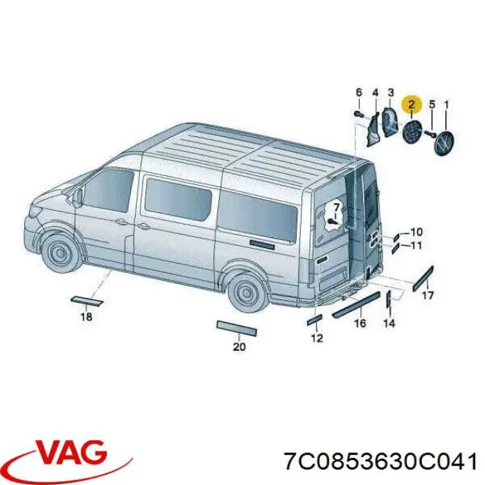 7C0853630C041 VAG 