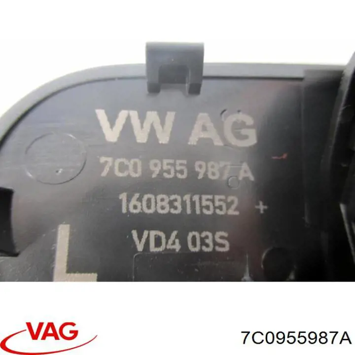 Купити 7C0955987A VAG Форсунка омивача скла лобового, ліва