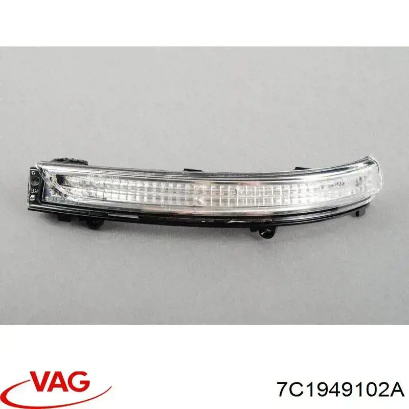 Покажчик повороту дзеркала, правий VAG 7C1949102B ціна, від 41.35 USD
