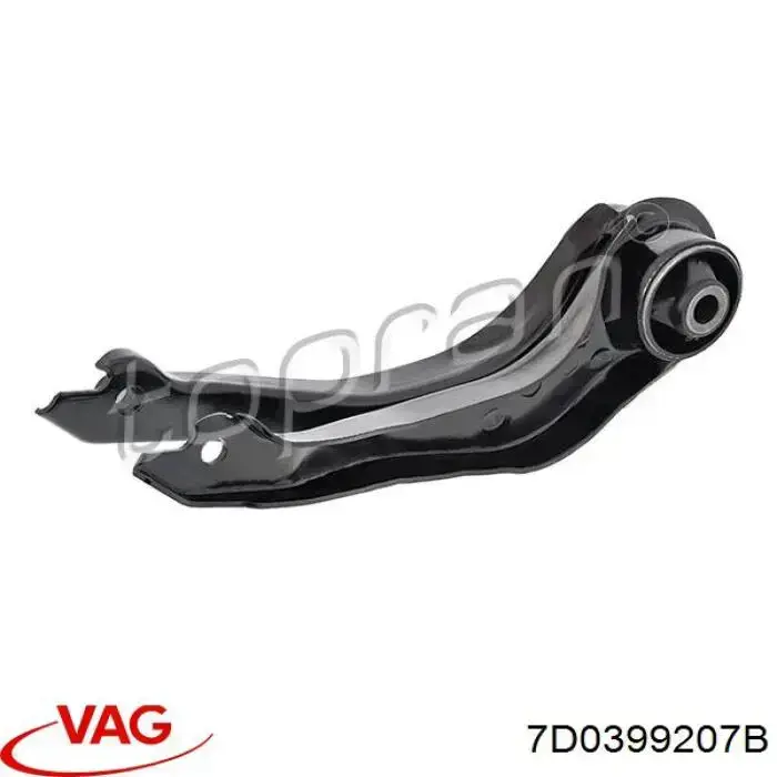 Подушка (опора) двигуна, ліва 7D0399207B VAG