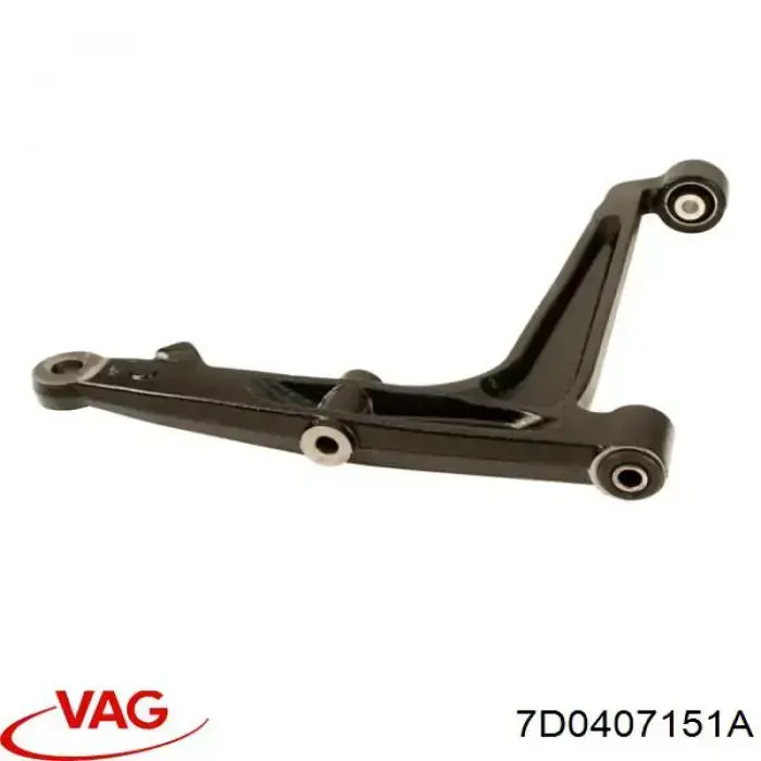 Купити 7D0407151A VAG Лівий важіль передній нижній підвіски