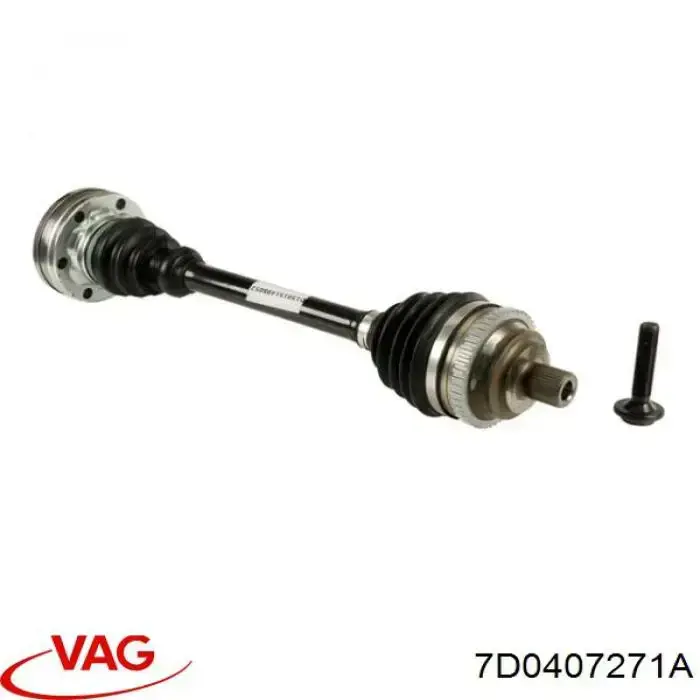 Піввісь (привід) передня, права 7D0407271A VAG