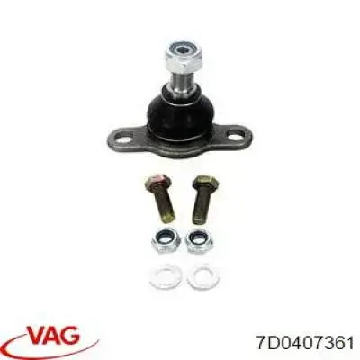 Кульова опора, нижня VAG 7D0407361 ціна, від 14.54 USD
