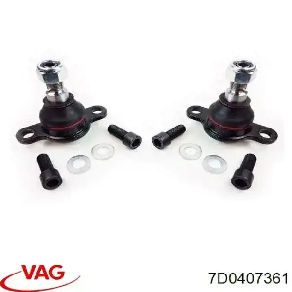 Купити 7D0407361 VAG Кульова опора, нижня