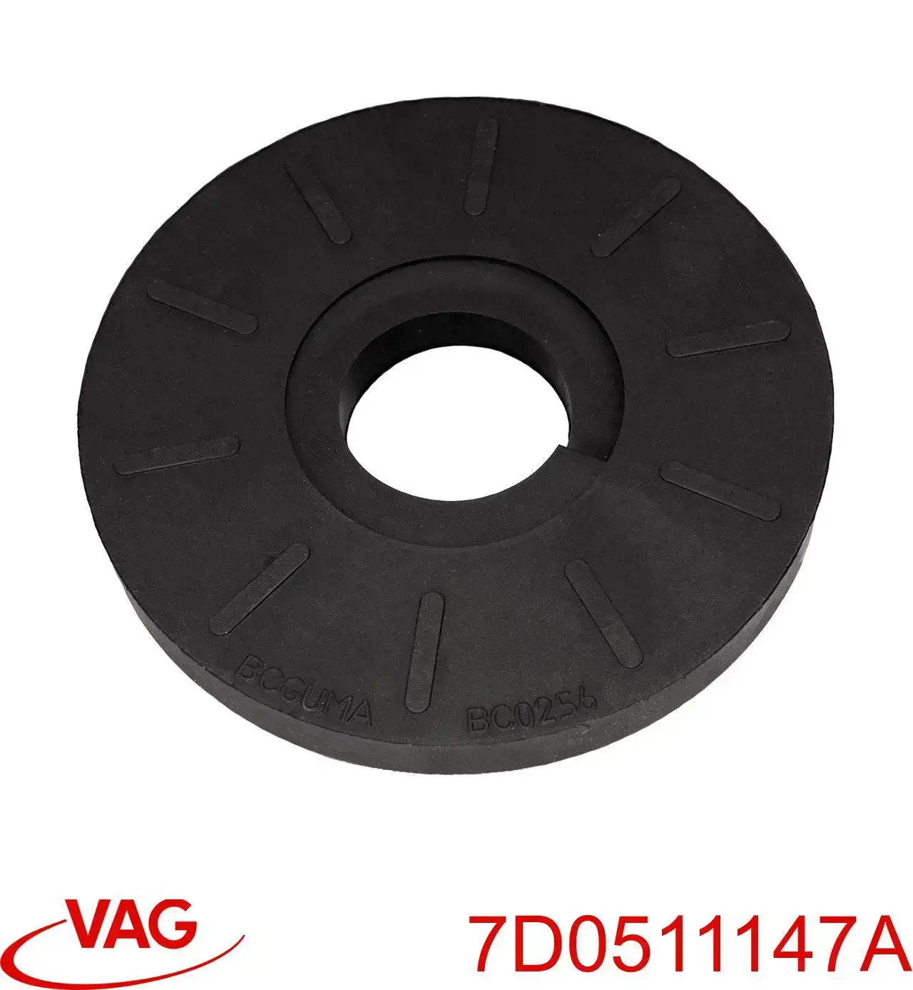 Купити 7D0511147A VAG Проставка (гумове кільце) пружини задньої, верхня