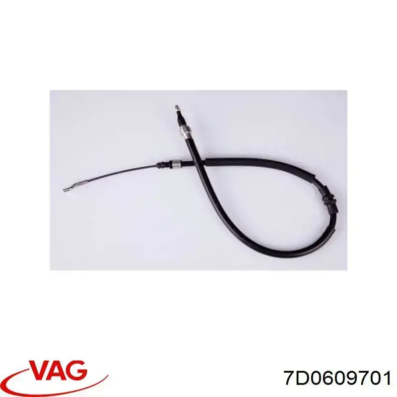Трос ручного гальма задній, правий/лівий VAG 7D0609701 ціна, від 7.21 USD