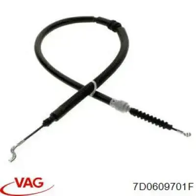 Трос ручного гальма задній, правий/лівий VAG 7D0609701F ціна, від 8.44 USD