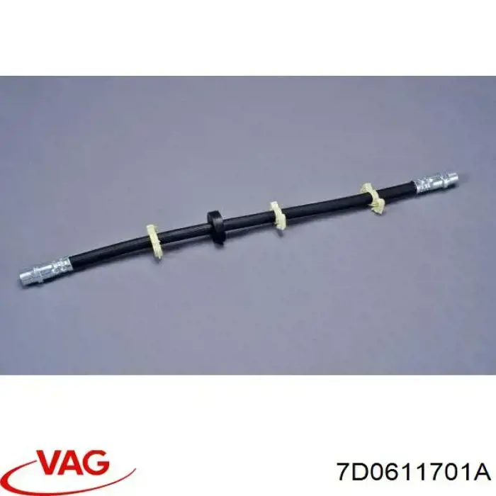 Купити 7D0611701A VAG Шланг гальмівний передній, лівий