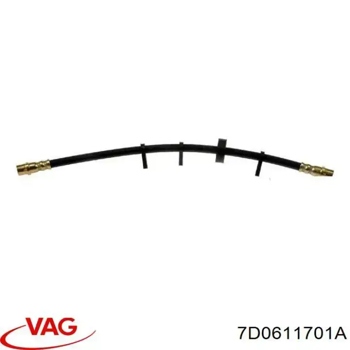 Шланг гальмівний передній, лівий VAG 7D0611701A ціна, від 8.69 USD