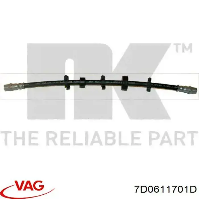 Шланг гальмівний передній VAG 7D0611701D