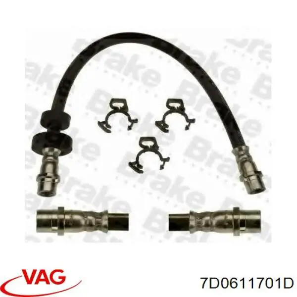 Купити 7D0611701D VAG Гальмівні шланги передні