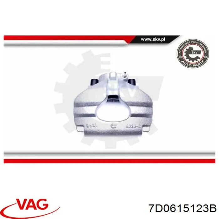 Купити 7D0615123B VAG Супорт гальмівний передній лівий