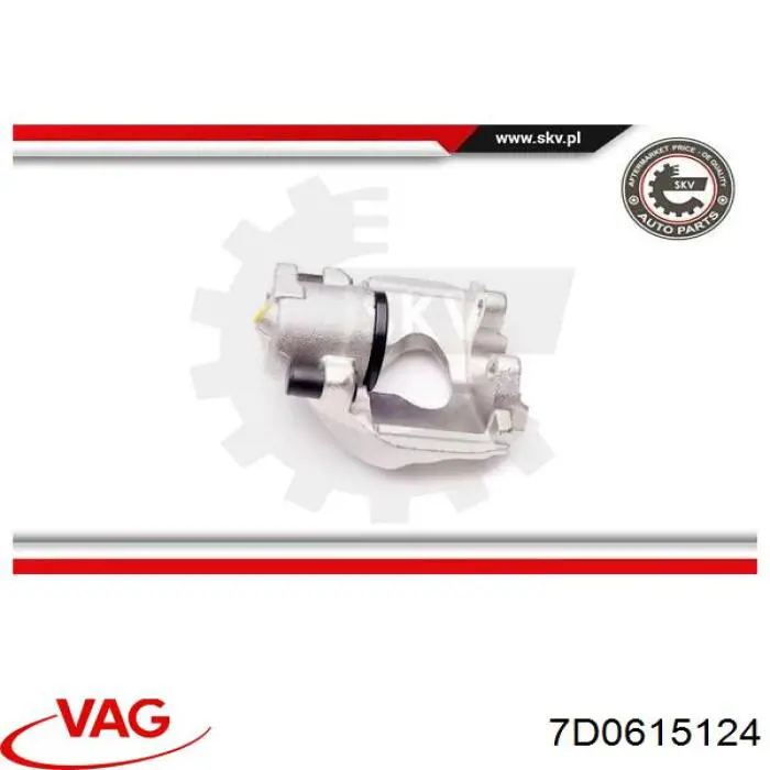 Купити 7D0615124 VAG Супорт гальмівний передній правий