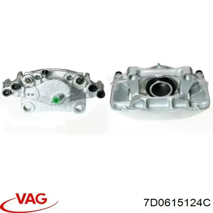 Купити 7D0615124C VAG Супорт гальмівний передній лівий