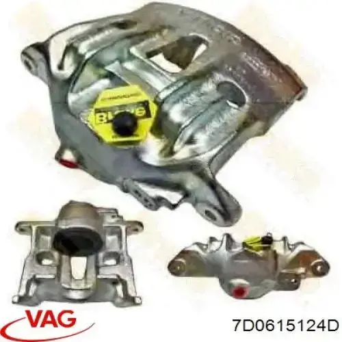 Супорт гальмівний передній правий 7D0615124D VAG