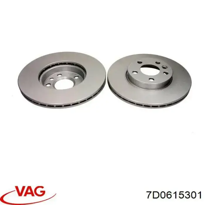 Диск гальмівний передній VAG 7D0615301