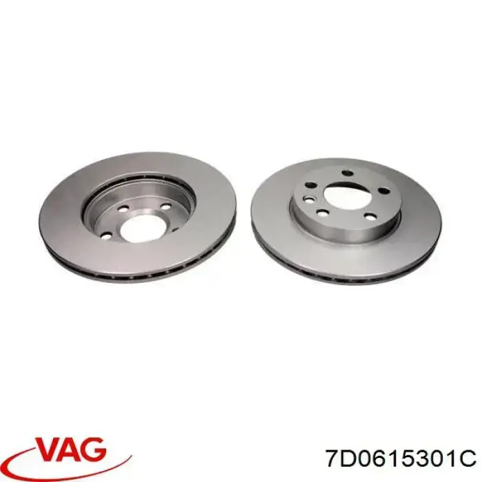 Диск переднього гальма VAG 7D0615301C ціна, від 34.72 USD