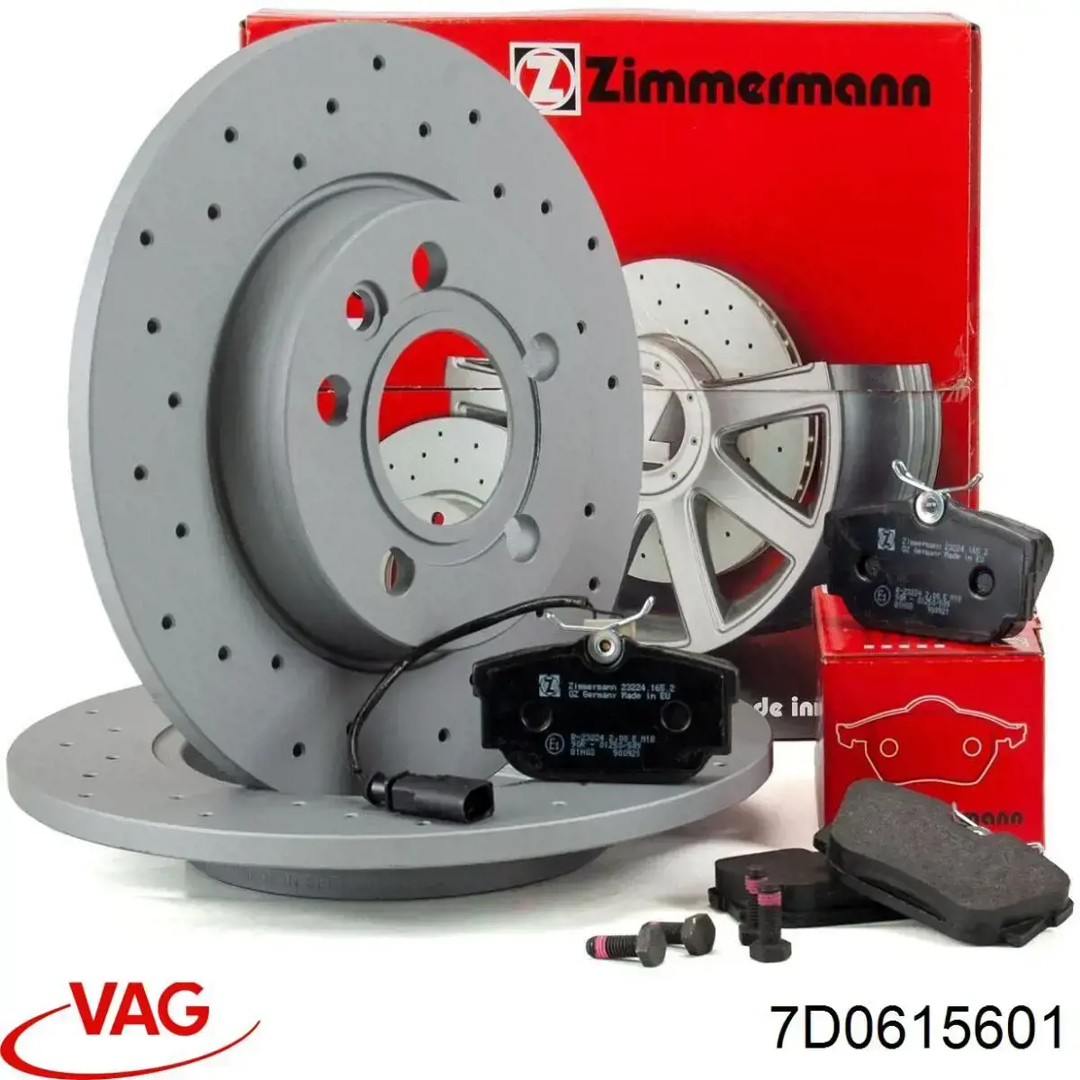 Купити 7D0615601 VAG Диск заднього гальма