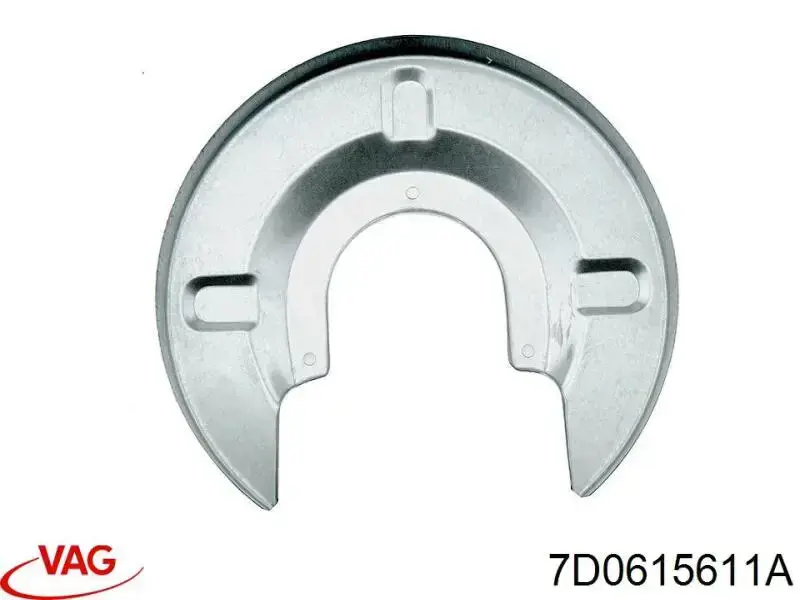 7D0615611A VAG Захист гальмівного диска, заднього
