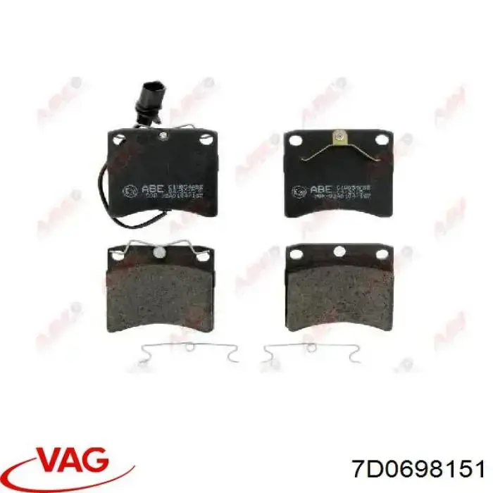 Гальмівні колодки VAG 7D0698151 ціна, від 19.07 USD