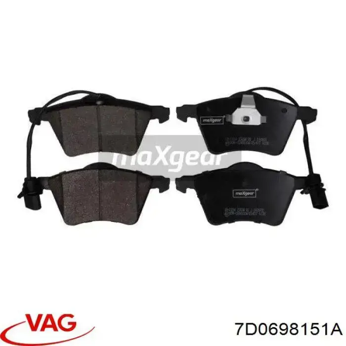 Гальмівні колодки VAG 7D0698151A ціна, від 25.40 USD