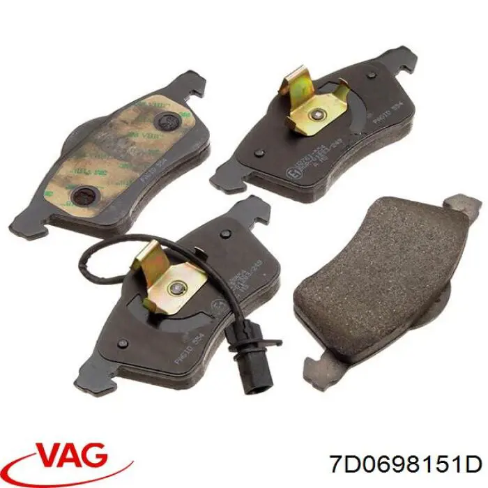 Передні тормозні колодки 7D0698151D VAG