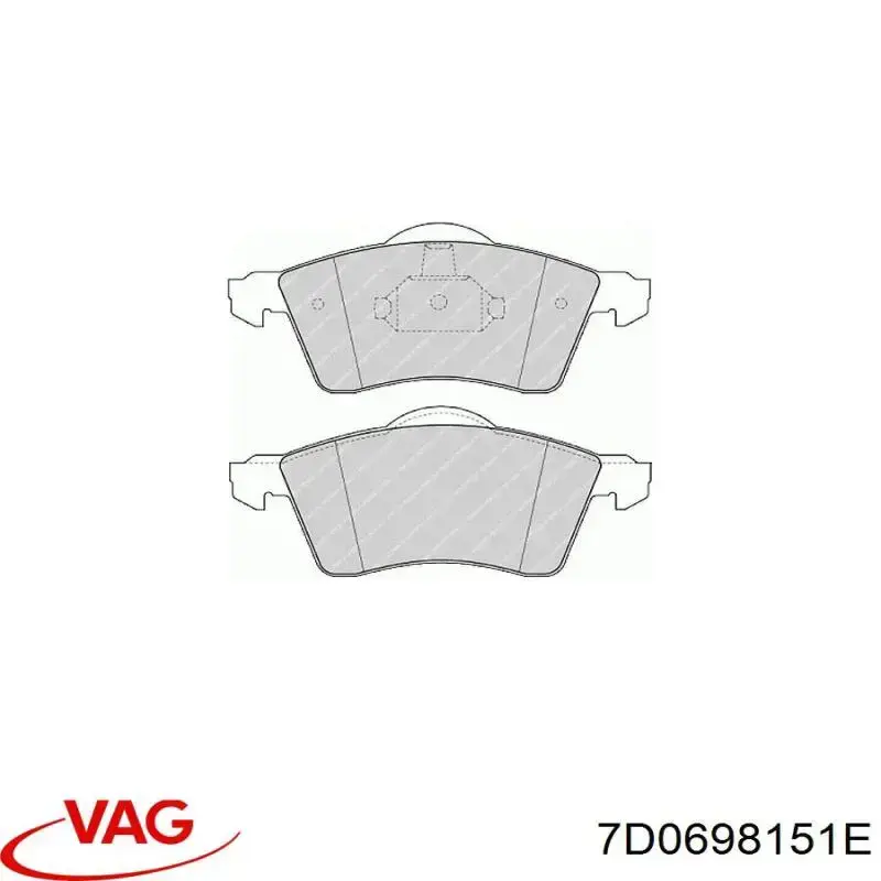 Гальмівні колодки VAG 7D0698151E ціна, від 18.98 USD