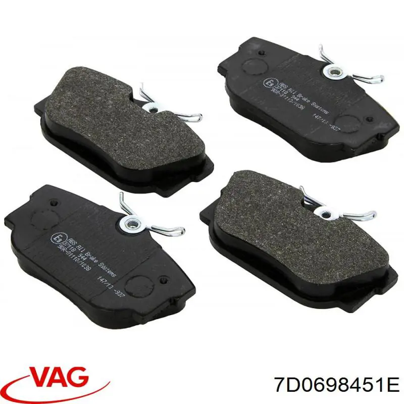 Задні дискові колодки VAG 7D0698451E