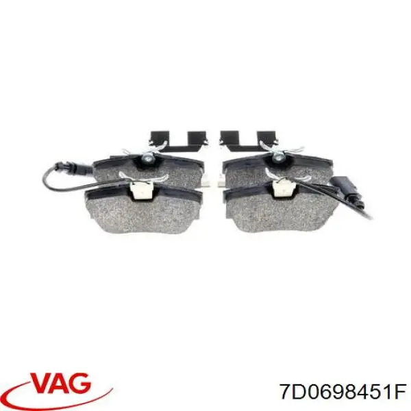 Задні дискові колодки VAG 7D0698451F